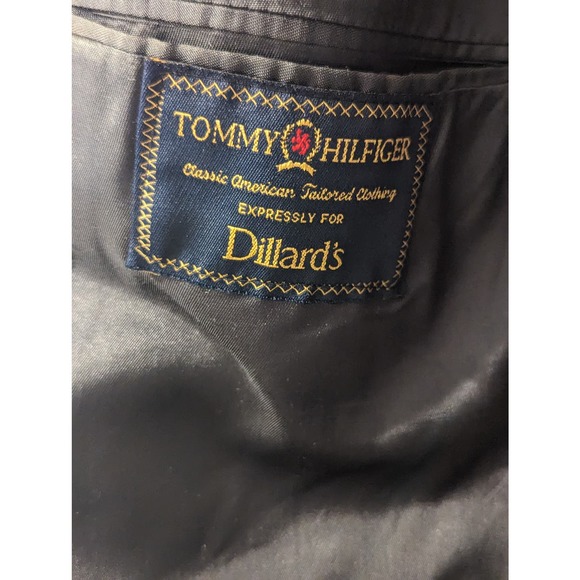 Men's Suit Jacket Size 46R by Tommy Hilfiger Gray - Picture 3 of 5